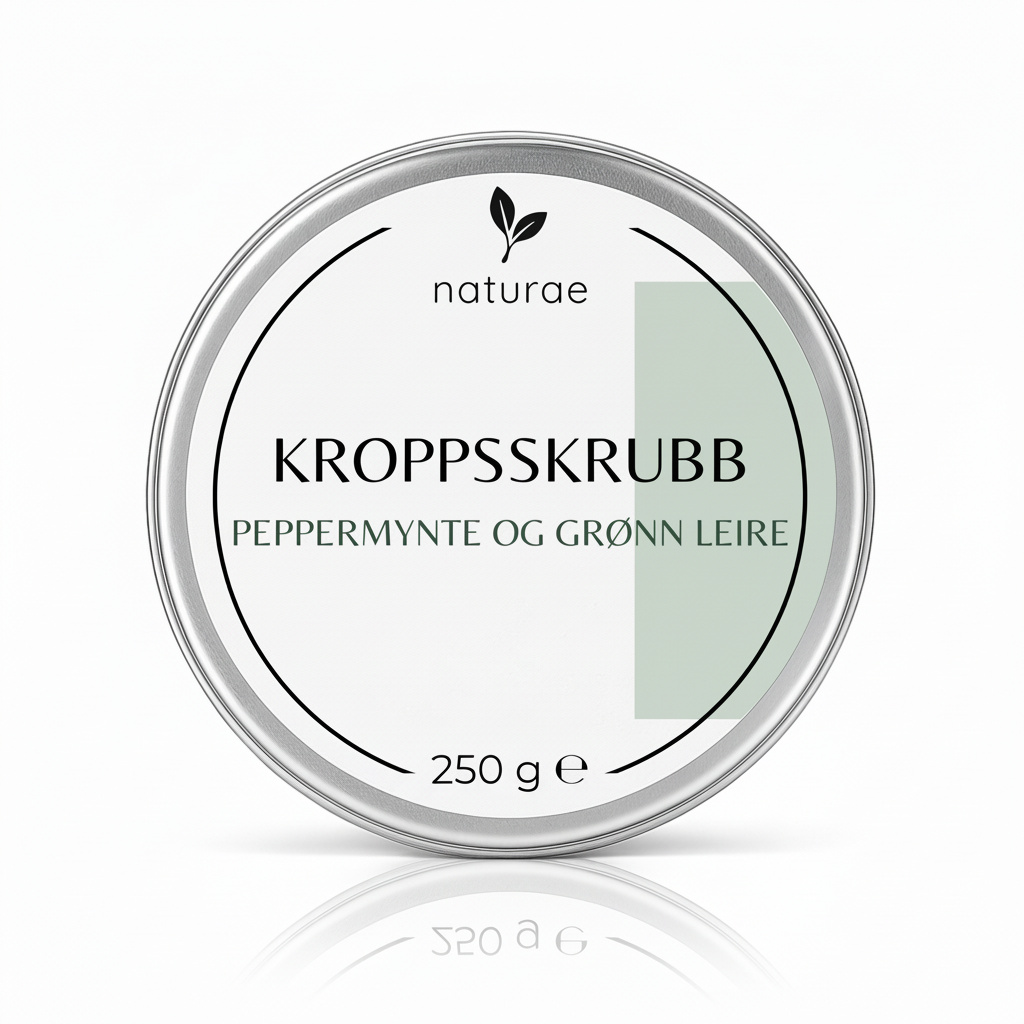 Kroppsskrubb - Peppermynte og grønn leire