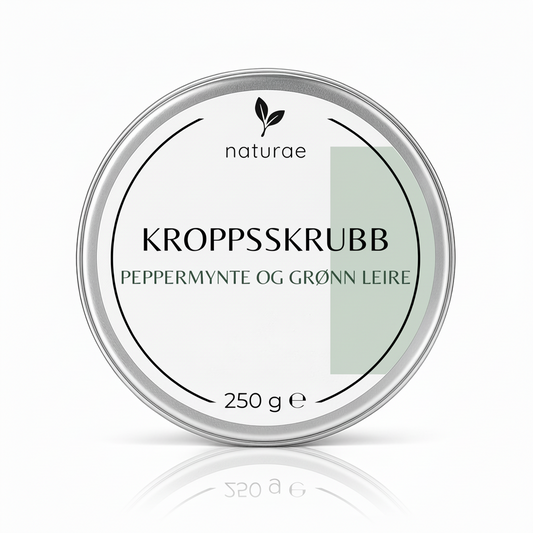 Kroppsskrubb - Peppermynte og grønn leire
