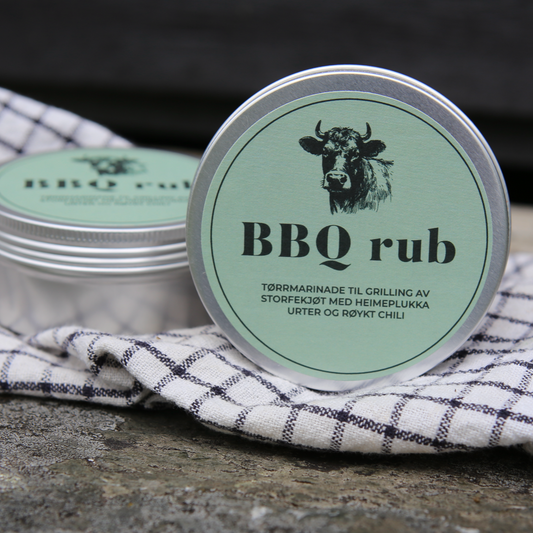 BBQ rub til storfe – med heimeplukka urter og røykt chili