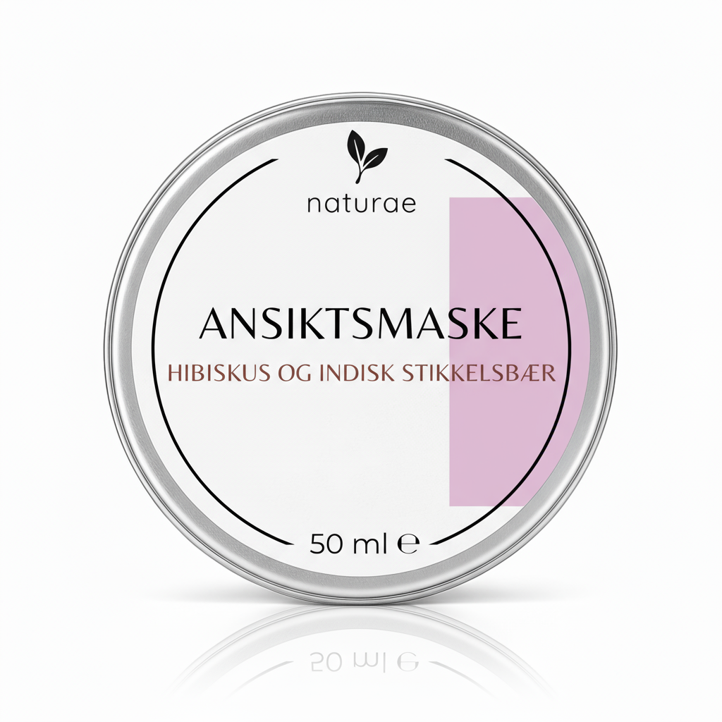 Ansiktsmaske - Hibiskus og indisk stikkelsbær