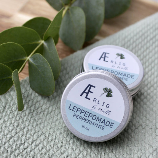 Ærlig by Walle leppepomade - peppermynte - 15ml - Lev Logisk