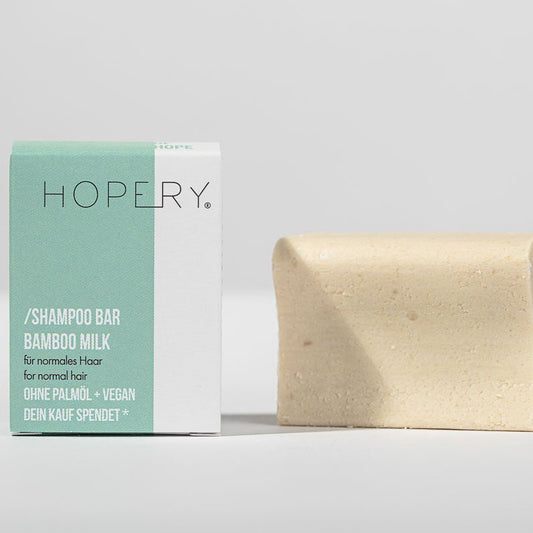 Bamboo milk shampoo bar for normalt hår fra Lev Logisk