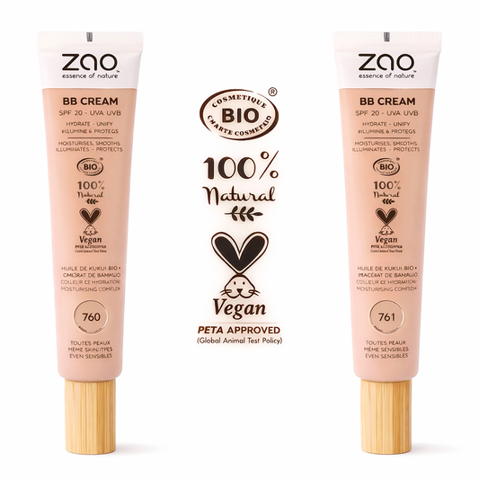 Zao BB cream - SPF 20 -Velg fargenyanse-