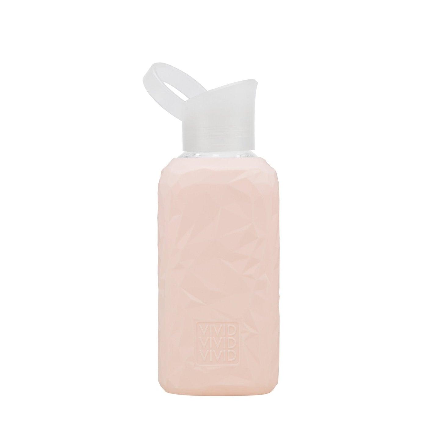 beVivid drikkeflaske i glass - Crushed pink - Lev Logisk