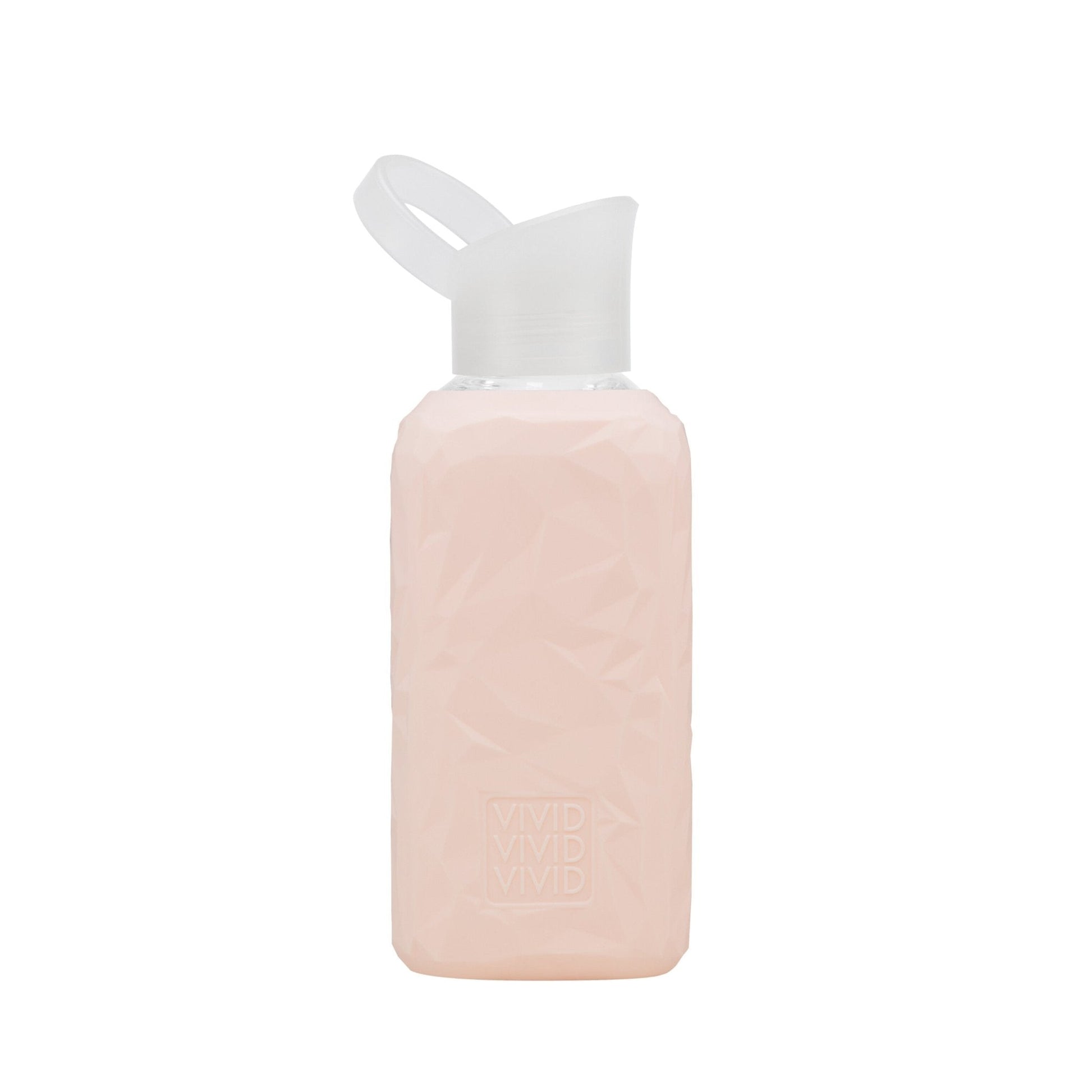 beVivid drikkeflaske i glass - Crushed pink - Lev Logisk