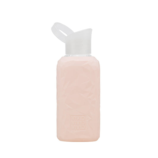 beVivid drikkeflaske i glass - Crushed pink - Lev Logisk