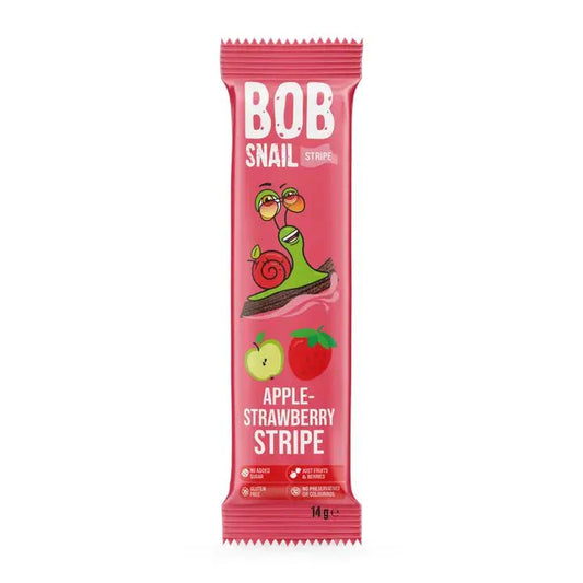 Bob Snail frukt - stripe - Eple og jordbær - Lev Logisk