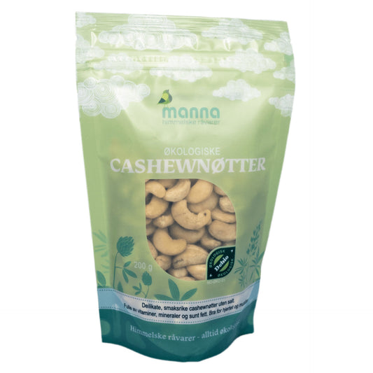 Cashewnøtter 200 gram u/salt - økologiske - Lev Logisk