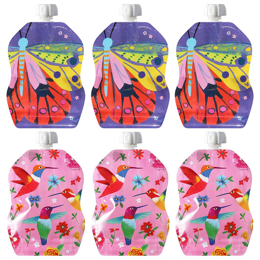 ChooMee store smoothieposer 6 pk - Sommerfugl - Lev Logisk