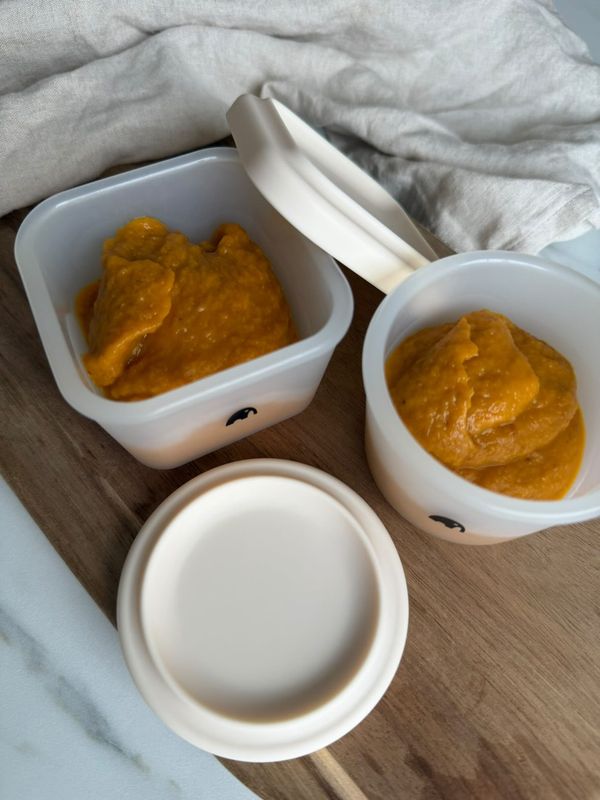 Oppbevaringsbeger firkantet 150ml- Natur-