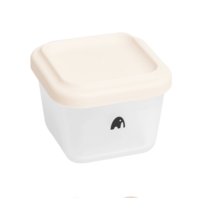 Oppbevaringsbeger firkantet 150ml- Natur-