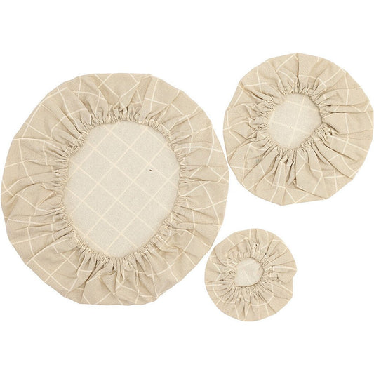 Haps Bomullstrekk runde 3 - pk - Beige - Lev Logisk