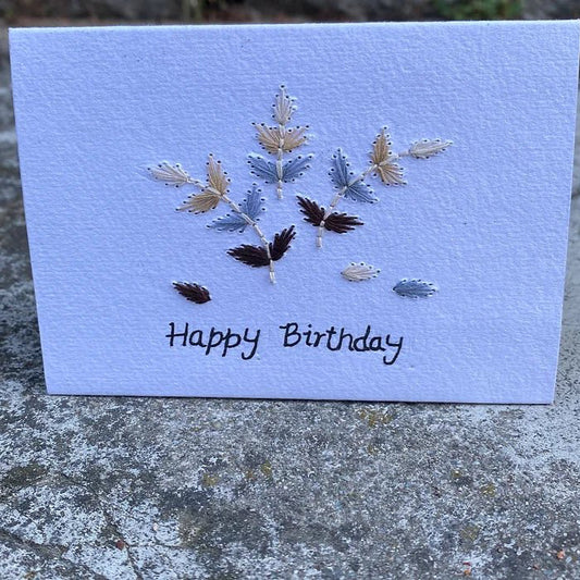 Hillcraft lite kort "Happy birthday blomster" - Lev Logisk