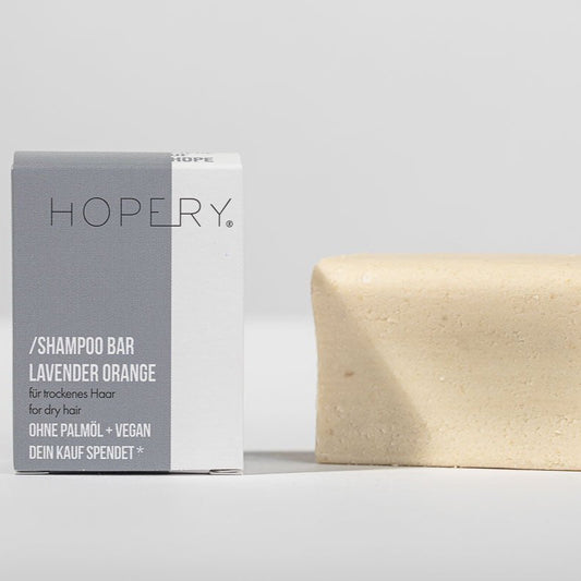 Lavender & Orange shampoo bar for tørt hår fra Lev Logisk
