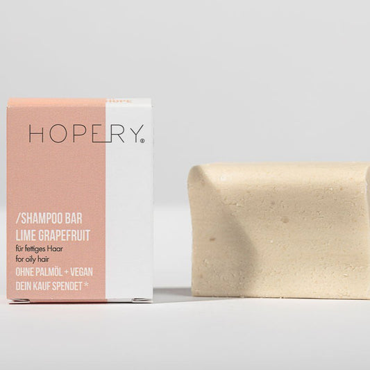 Lime & grapefruit shampoo bar for fett hår fra Lev Logisk