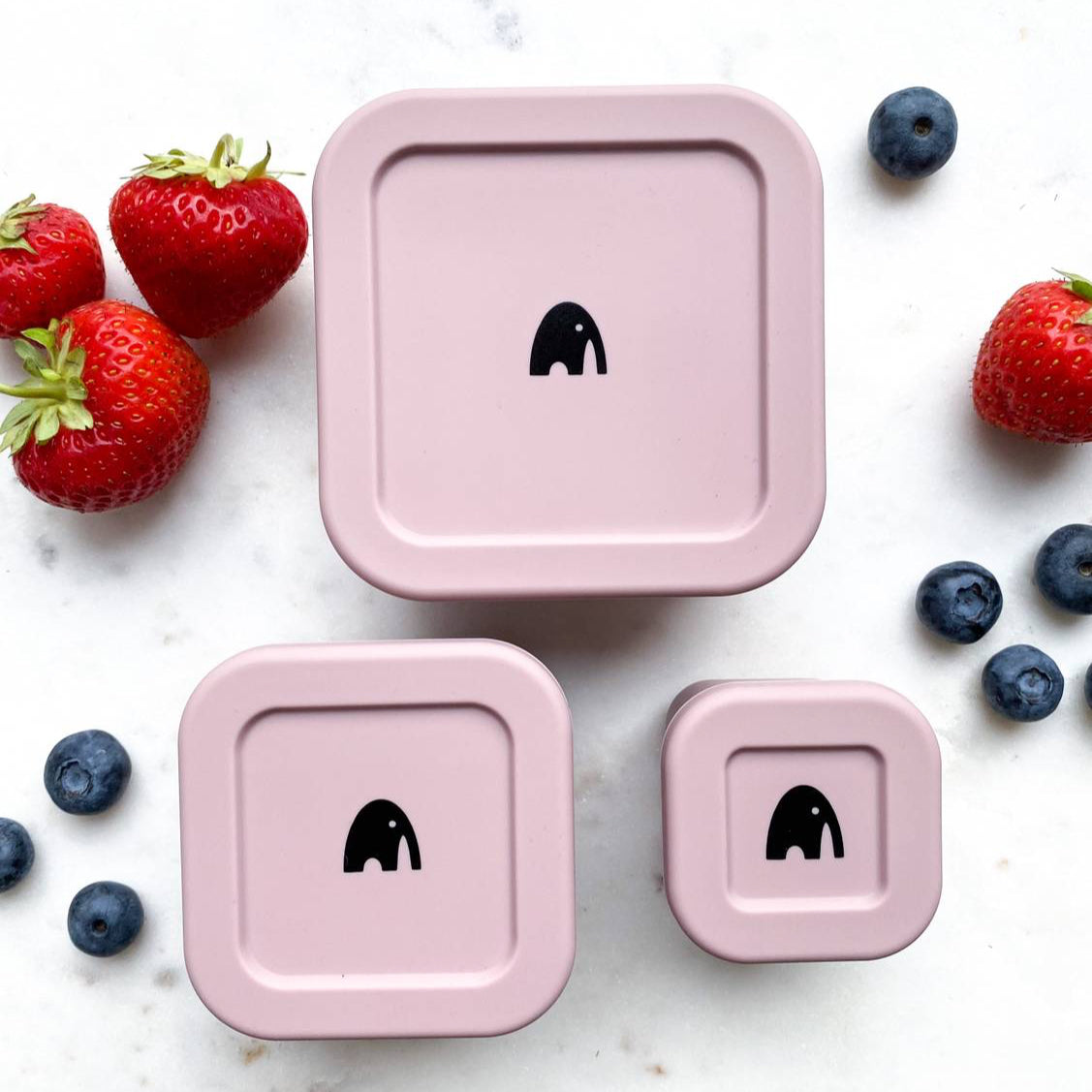 My1ofNorway tette små bokser i silikon - Pale pink - Lev Logisk