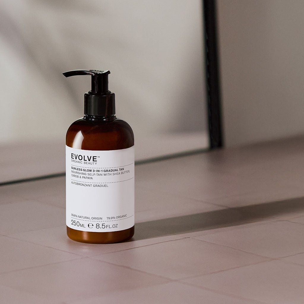 Ny formel! Evolve Sunless Glow Body Lotion Selvbruning 250 ml - Lev Logisk