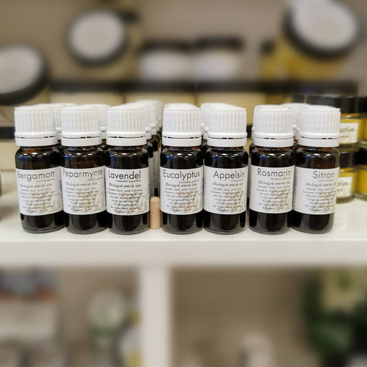 Økologisk eterisk olje - Velg duft - 10ml - Lev Logisk