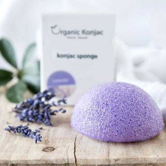 Organic Konjac Svamp Lavendel – Sart, rød og stresset hud fra Lev Logisk