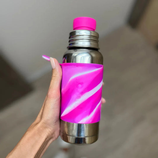 Pura Isolert sportsflaske 475 ml - pink swirl fra Lev Logisk