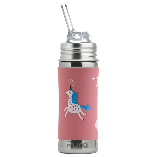 Pura KIDDO sugerørflaske 325 ml - Unicorn - Lev Logisk