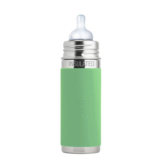 Pura Kiki ISOLERT tåteflaske 260 ml - Moss - Lev Logisk