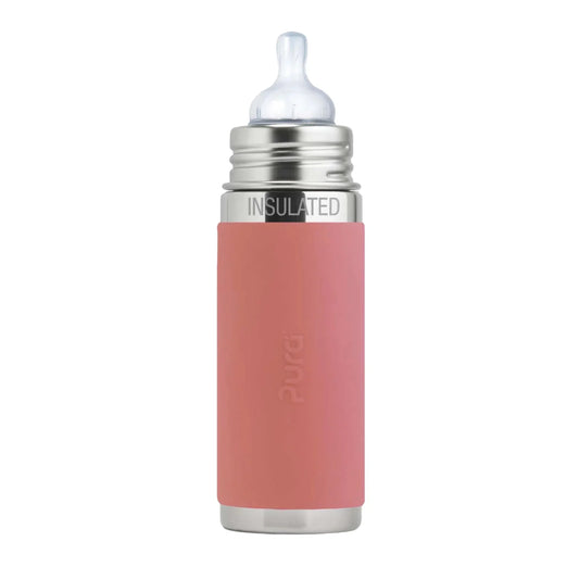 Pura Kiki ISOLERT tåteflaske 260 ml - Rose - Lev Logisk