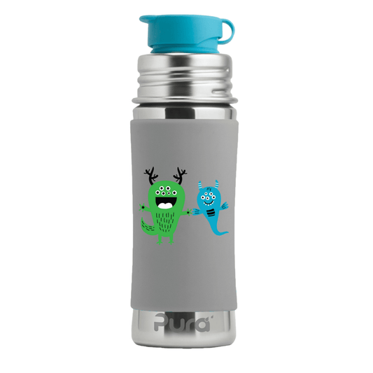 Pura Kiki sportsflaske 325 ml - Monster - Lev Logisk