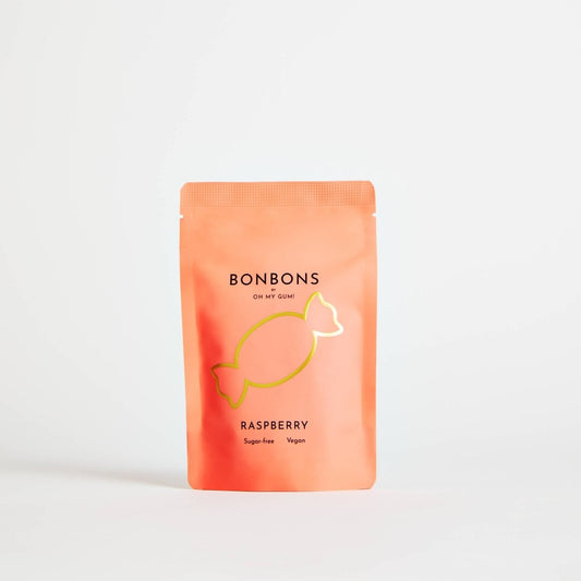 Raspberry Bonbons by OH MY GUM! - Sukkerfrie drops fra Lev Logisk