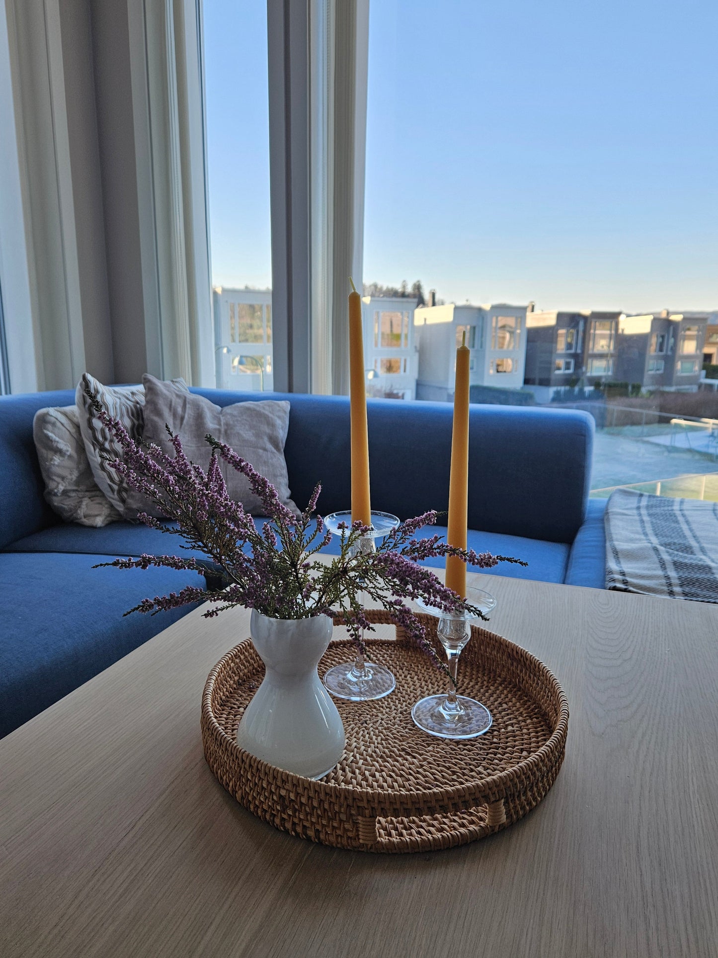 Silverlys 2-pk håndstøpte Bivokslys - Velg størrelse-