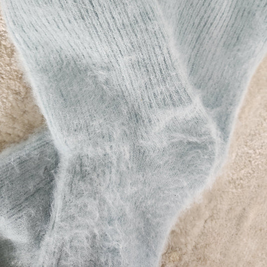 Kasjmir & Angora sokker Blå/Grå