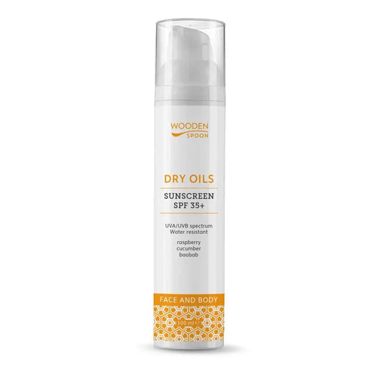 Wooden Spoon Solkrem SPF 35 Dry Oils 100ml - body & face - Lev Logisk
