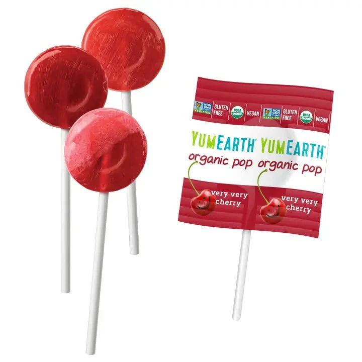 YumEarth kjærlighet på pinne 14 stk - Red fruit pops - Lev Logisk